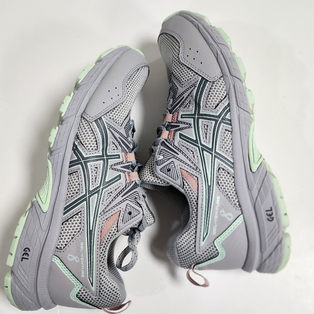 ASICS gel-venture 8 walking shoes Womens size 9 in silver and gray - Picture 3 of 16